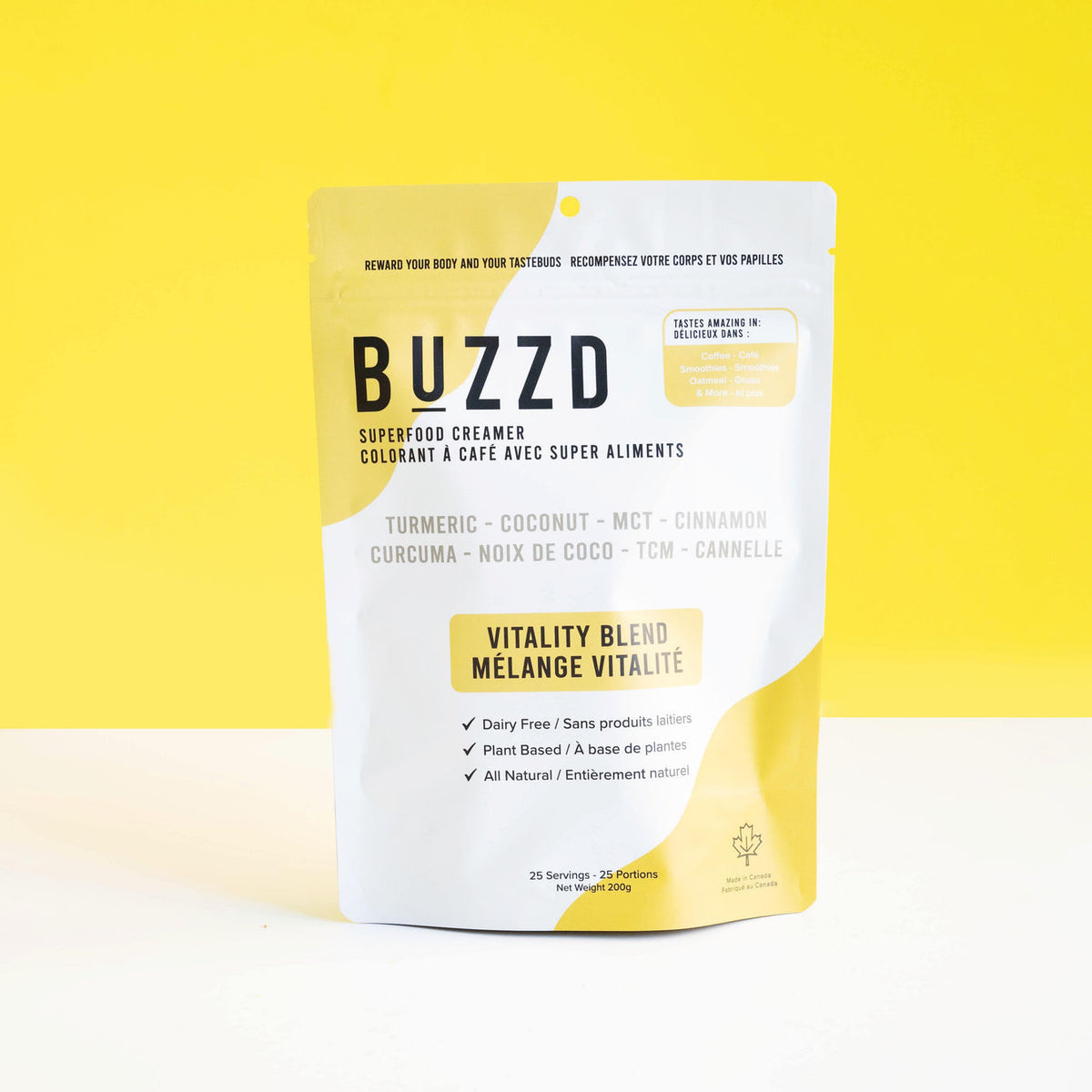 Buzzd Superfood Creamer Vitality Blend 25 servings