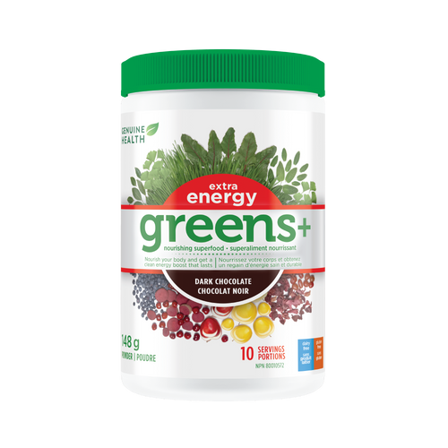 Genuine Health Greens+ Extra Energy- Chocolate 133g
