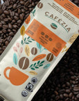 Cafezia Ground Dark Roast Coffee/Herb Mix - 340g