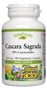 Natural Factors Cascara Sagrada 250mg 90 caps