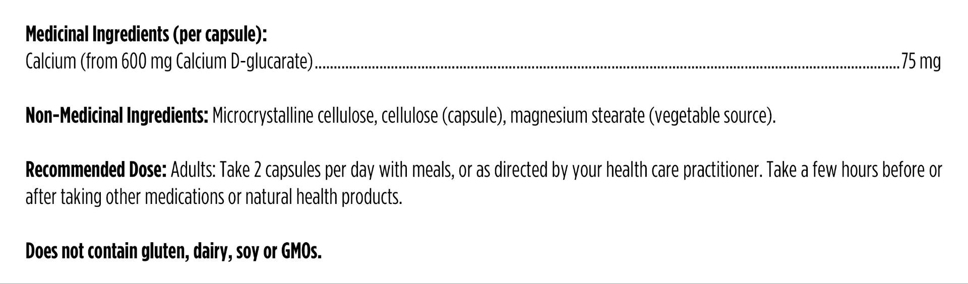 Designs For Health Calcium D-Glucarate 60 vcaps