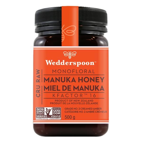 Wedderspoon Manuka Honey Raw KFactor 16 500g