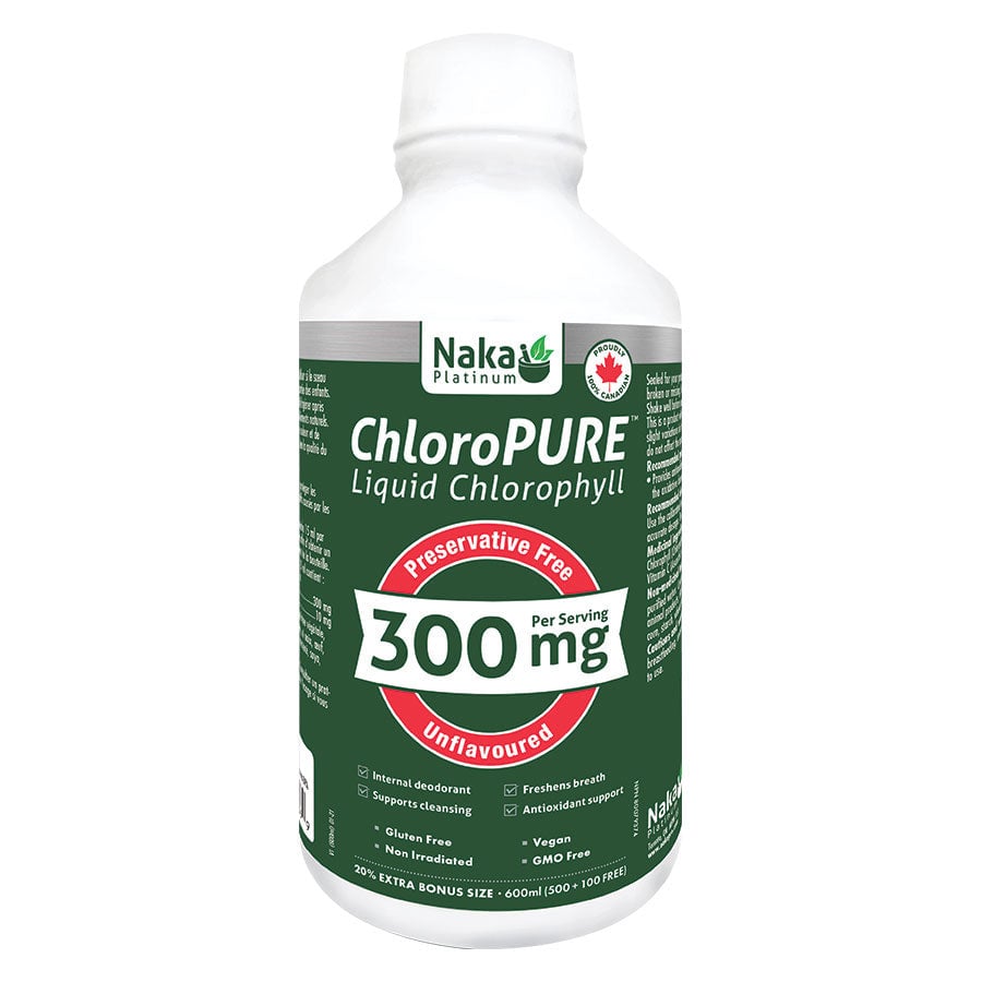 Naka ChloroPure Liquid Chlorophyll - Unflavoured 600ml