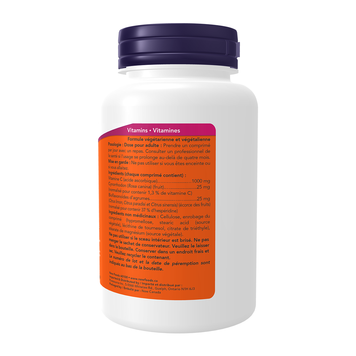 NOW Vitamin C-1000 With Rose Hips and Bioflavanoids 100 tabs