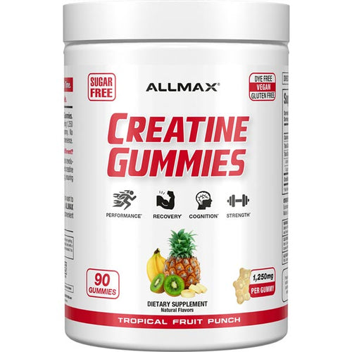 Allmax Creatine Gummies - Tropical Fruit Punch 90 gummies