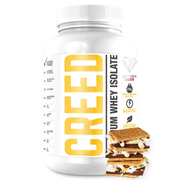 Creed Whey Protein Isolate- smores 1.6lbs