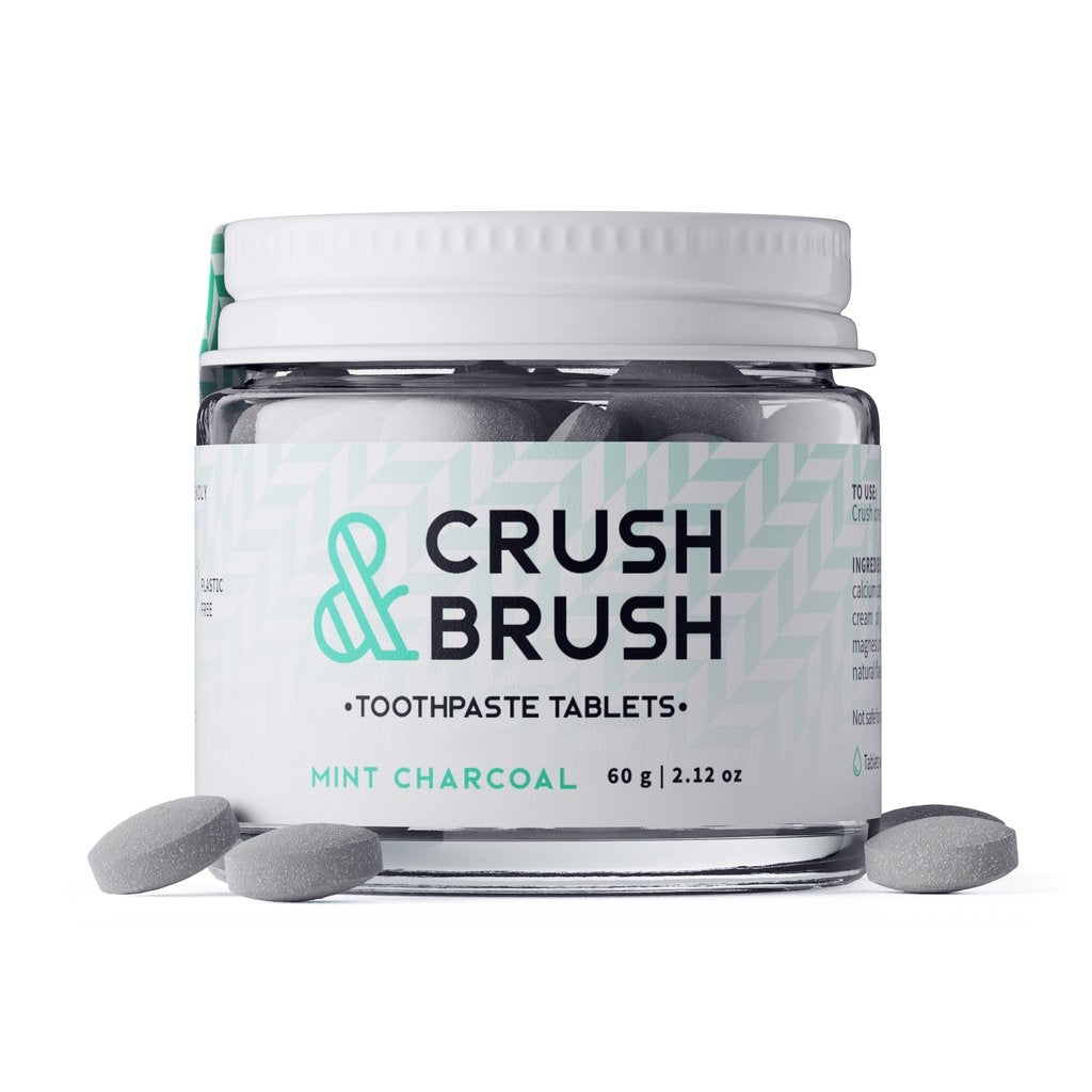 Nelson Naturals Crush and Brush Tablets Mint Charcoal 60g