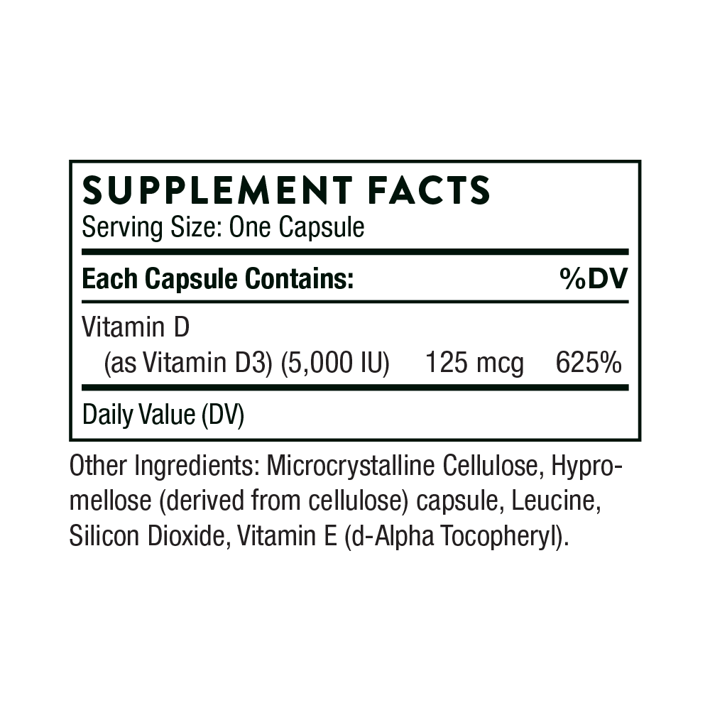 Vitamin D 5000IU 60 caps
