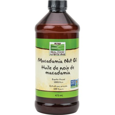 NOW Macademia Nut Oil 100% Pure Expeller Pressed 473ml