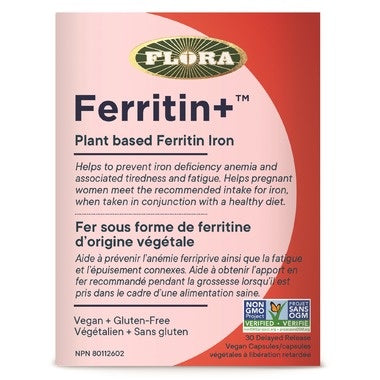 Flora Ferritin+ Plant Based Iron 30 caps