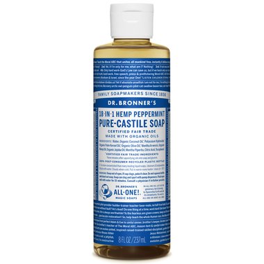 Dr Bronners Pure Castille Soap Peppermint 237ml