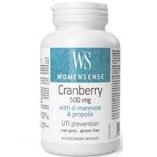 WomenSense Cranberry w/ D-Mannose + Propolis 500mg - 60 vcaps