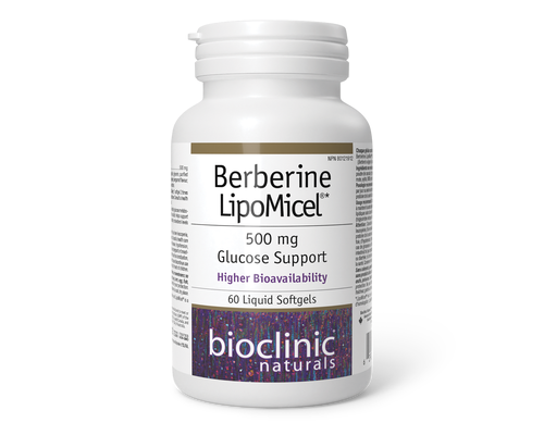 Bioclinic Berberine LipoMicel 500mg 60 Liquid Softgels