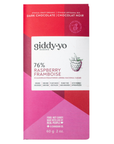 Giddy-yo 76% Raspberry Dark Chocolate 60g
