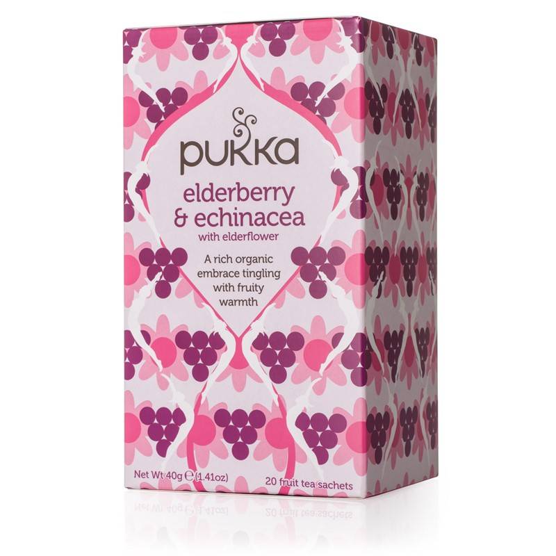 Elderberry with Echinacea &amp; Elderflower 20 tea bags