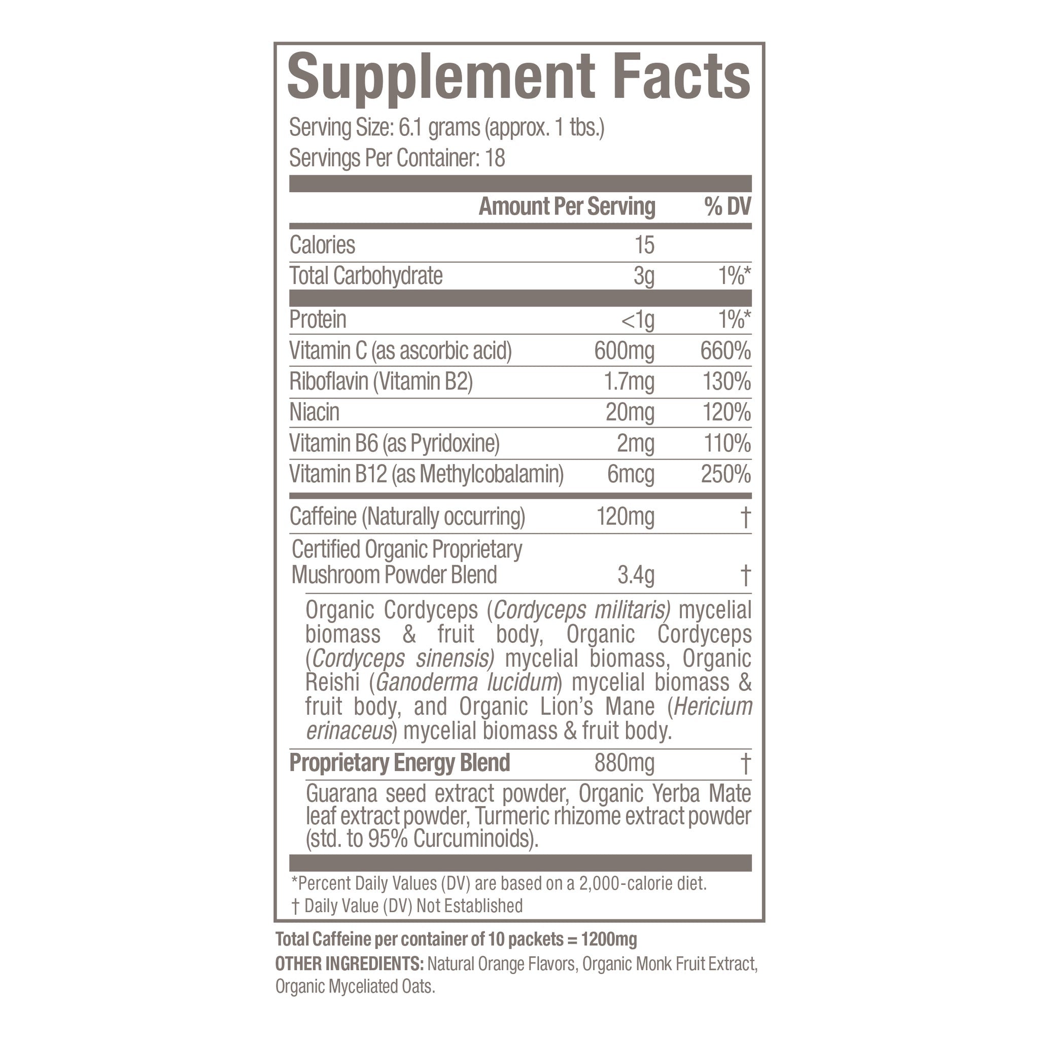 Om Energy + Drink Mix 112g