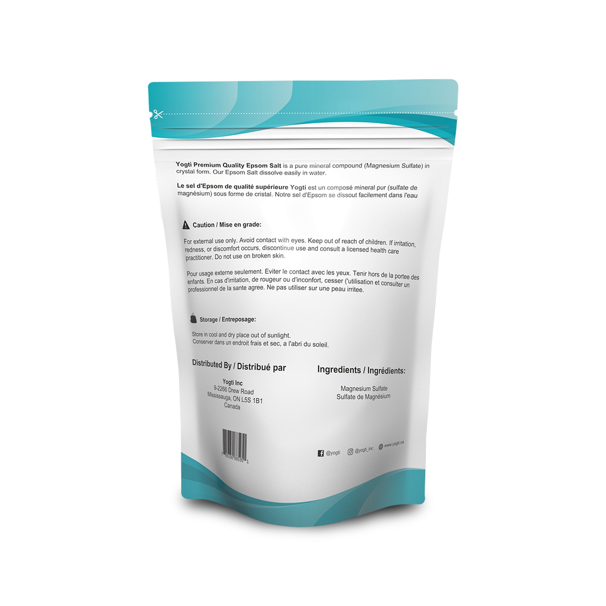 Yogti Epsom Salt Unscented 5lb