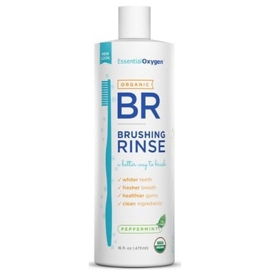 Essential Oxygen Brushing Rinse Organic Peppermint 16oz