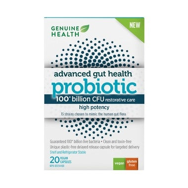 Advanced Gut Health Probiotic High Potency 100 Billion 20 caps