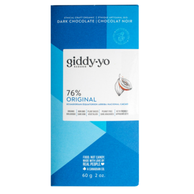 Giddy-yo 76% Original Dark Chocolate 60g