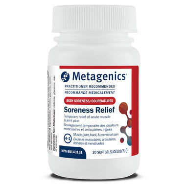Metagenics Soreness Relief 20 Softgels