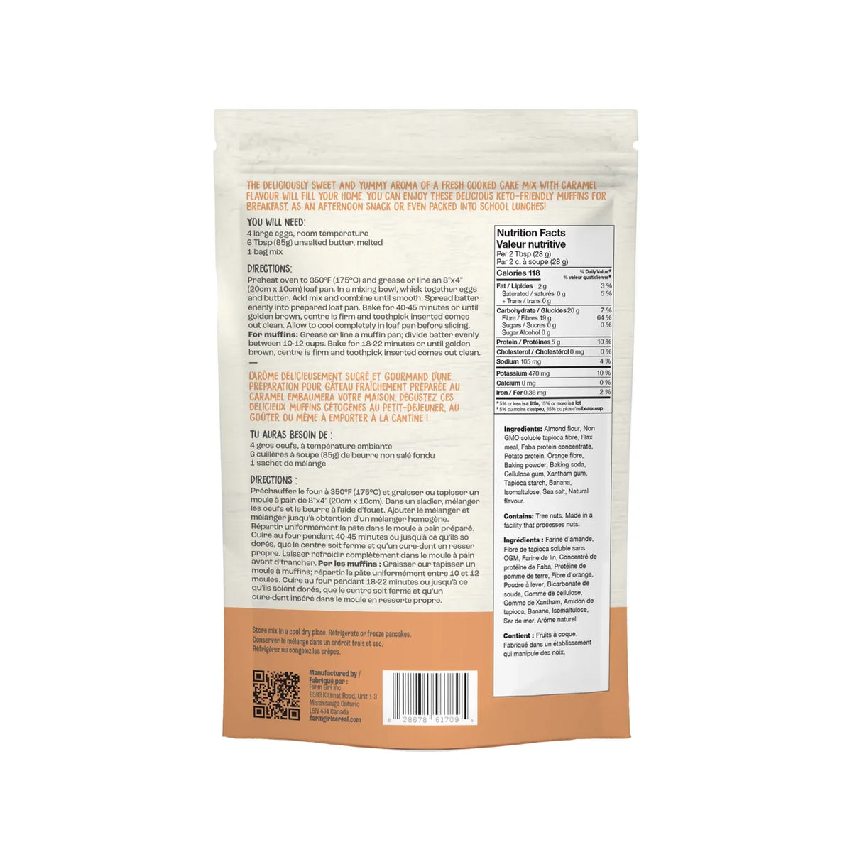 Farm Girl Banana Caramel Loaf Mix 350g