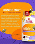 Honibe Lil Bee Multi with Immune Boost Mixed Berry 70 gummies