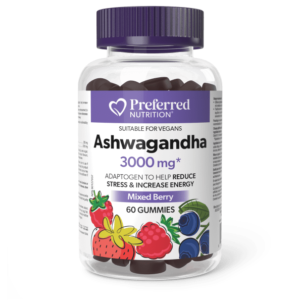 Preferred Nutrition Ashwagandha 3000mg 60 gummies