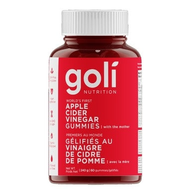 Goli Apple Cider Vinegar Gummies 60 gummies