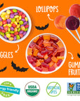 Yum Earth - Organic Halloween Candies Variety Pack - 469g