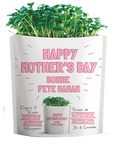 Microgreen Greeting Card Happy Mother's Day- Kale and Arugula Microgreens