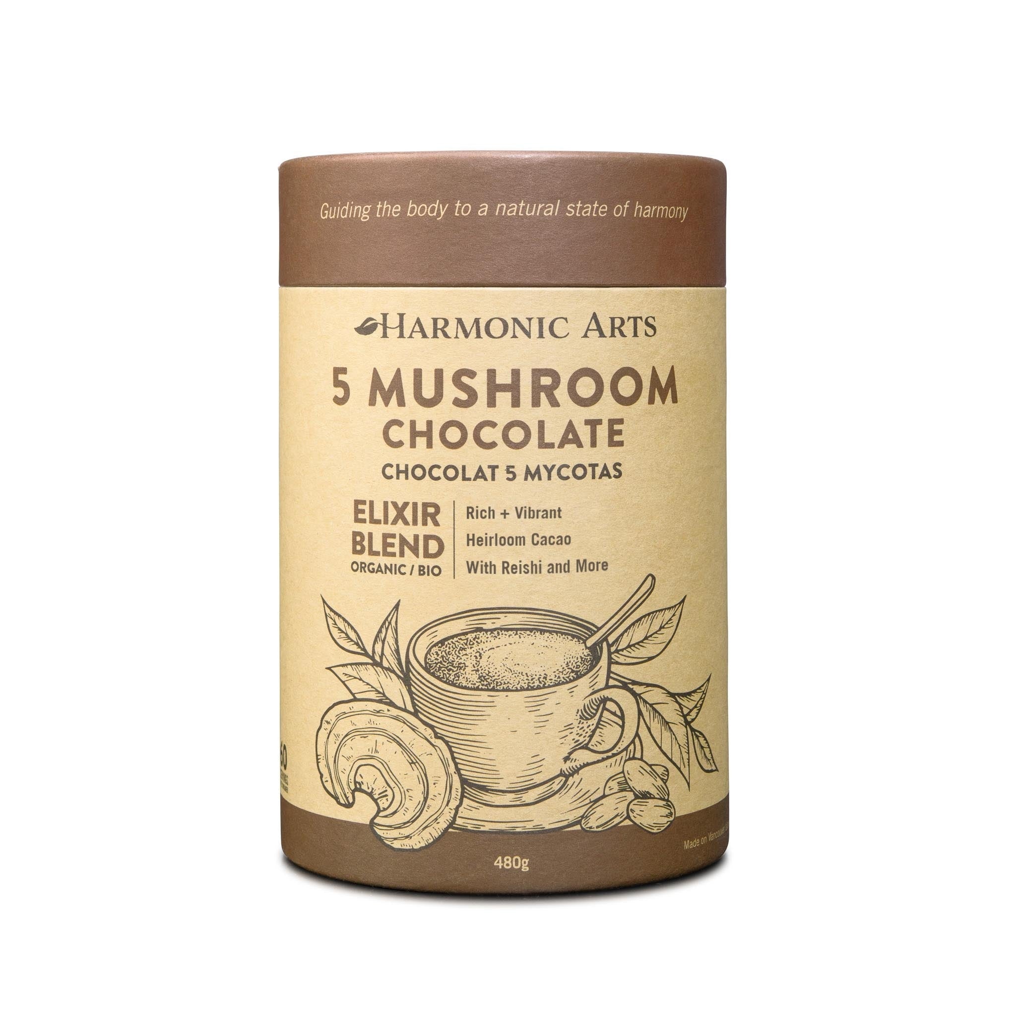 5 Mushroom Chocolate Elixir Blend 480g