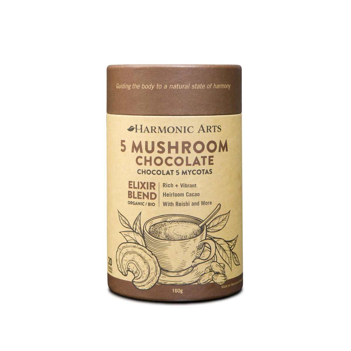 5 Mushroom Chocolate Elixir Blend 160g