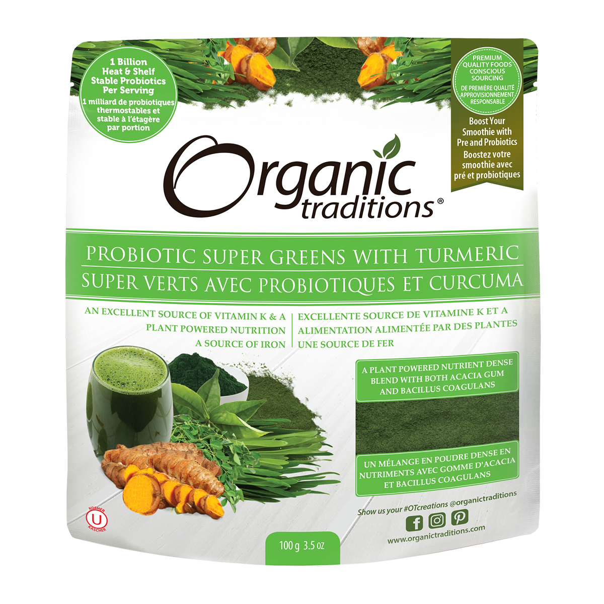 Organic Traditions Supergreens 100g