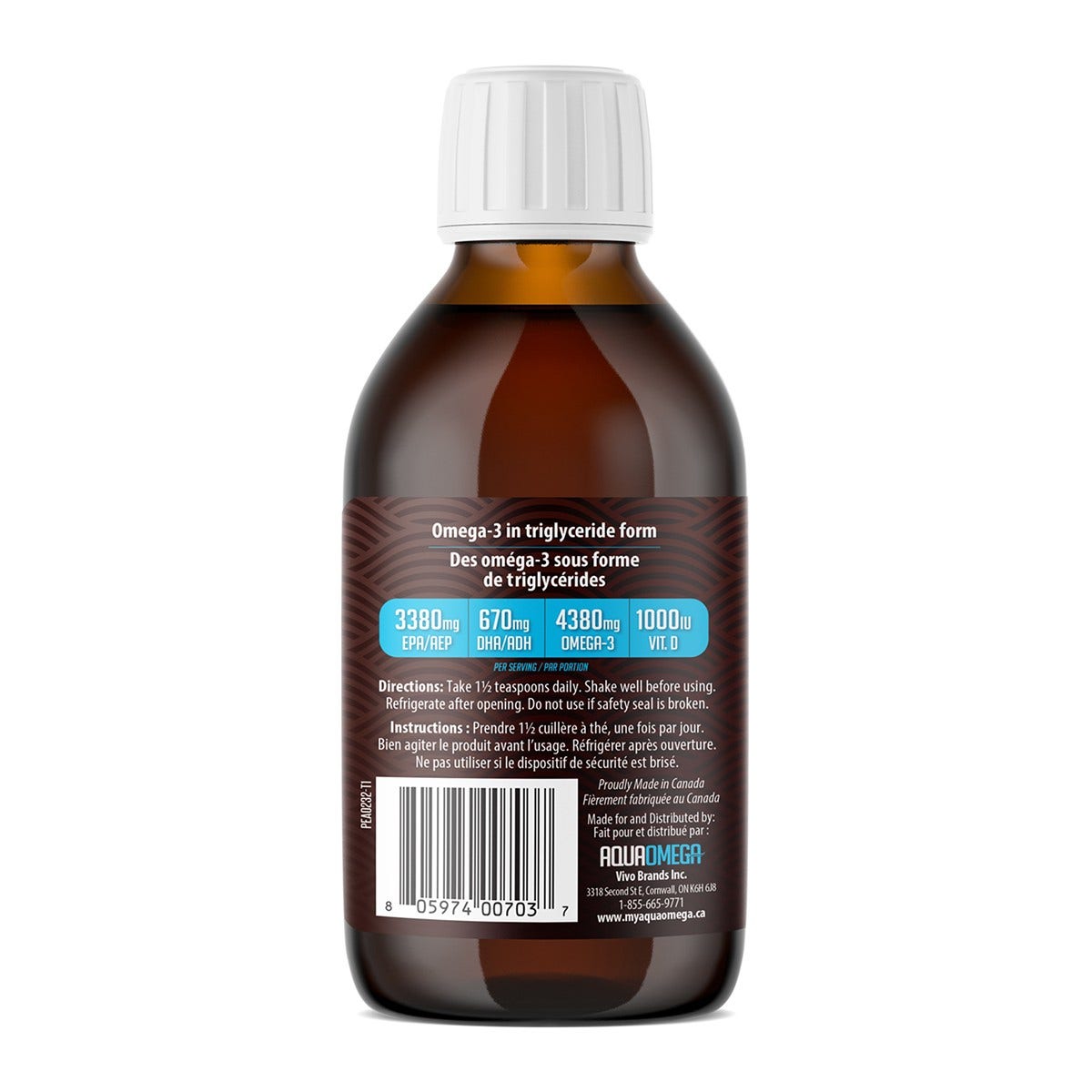 AquaOmega 5x Ultimate strength EPA Tropical 225ml