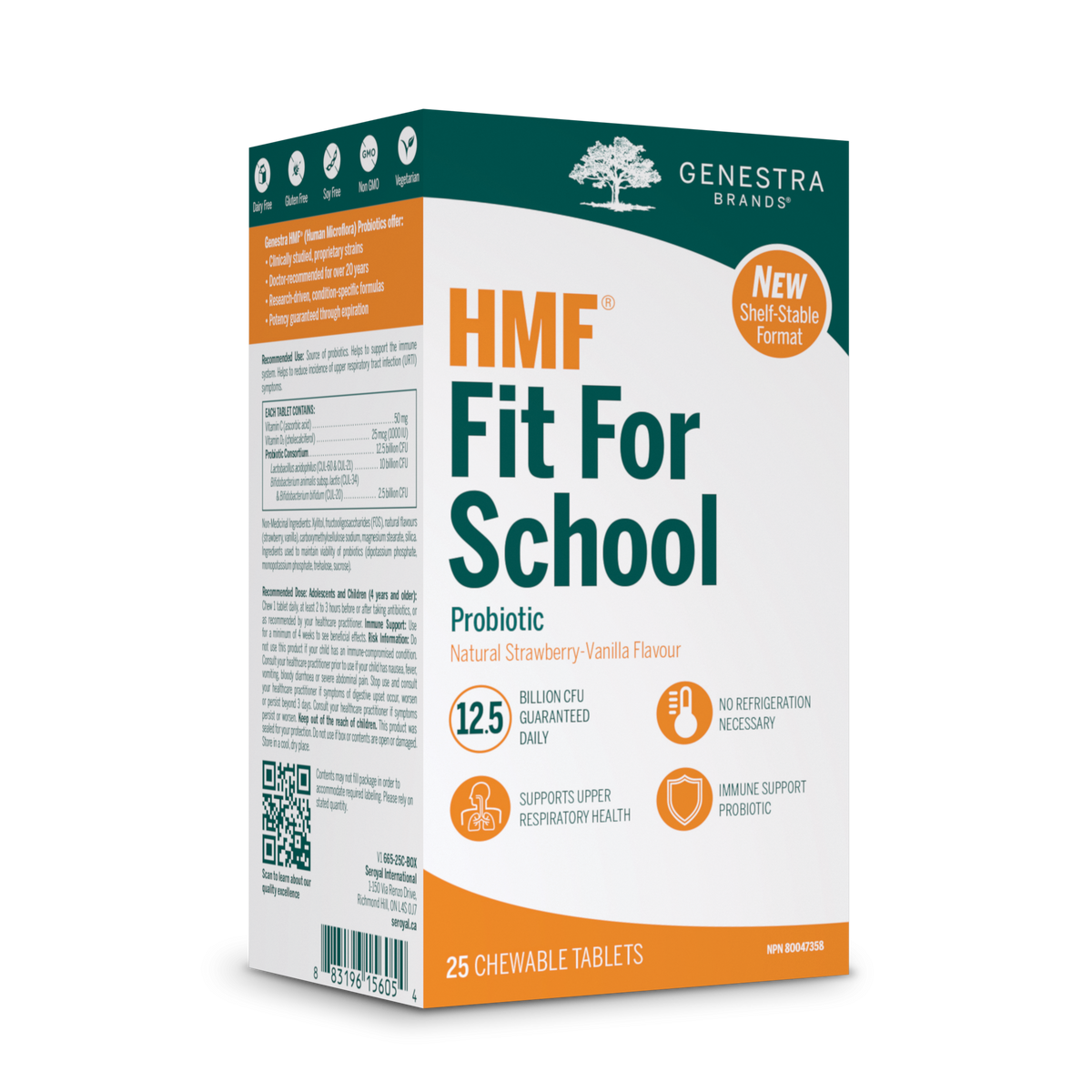 Genestra HMF Fit for School (shelf-stable) 25 tabs