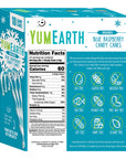 Yum Earth Organic Blue Raspberry Candy Canes- 10 count
