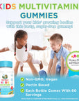 Mary Ruth's Kids Multivitamin Gummies Vegan Strawberry, Papaya and Super Punch 60 gummies