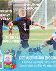 Mary Ruth's Organic Kids Multivitamin Liposomal - Strawberry Cherry Vanilla 14 pouches