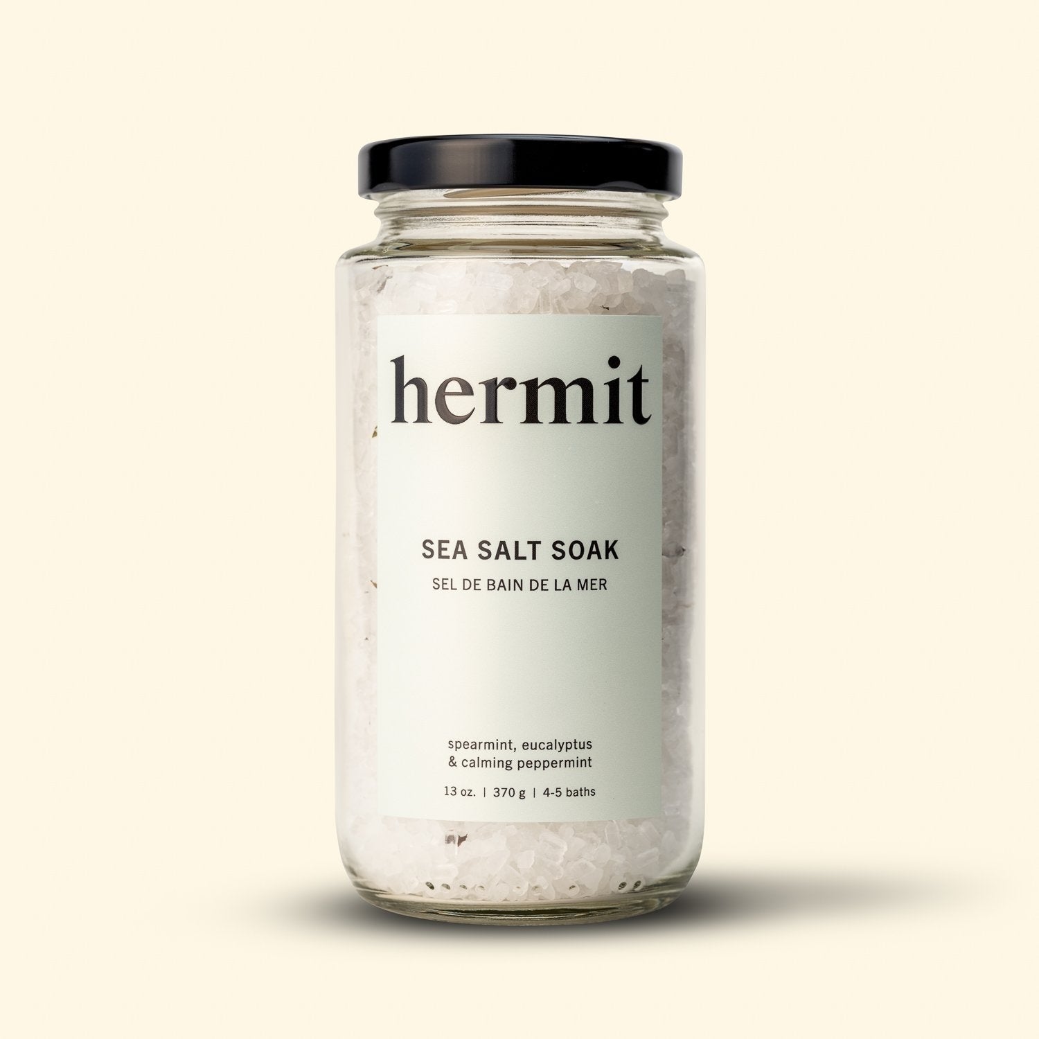 Hermit Sea Salt Soak Spearmint Eucalyptus 370g
