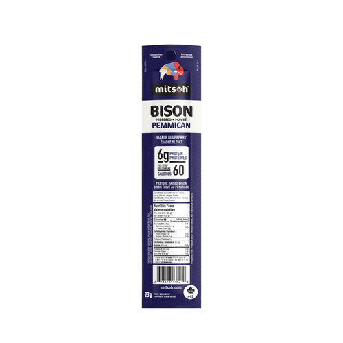 Mitsoh Bison Strips- Maple Saskatoon Berry 23g