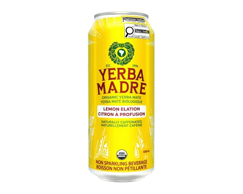 Yerba Madre Organic Yerba Mate Non-Sparkling Beverage- Lemon Elation 458mL