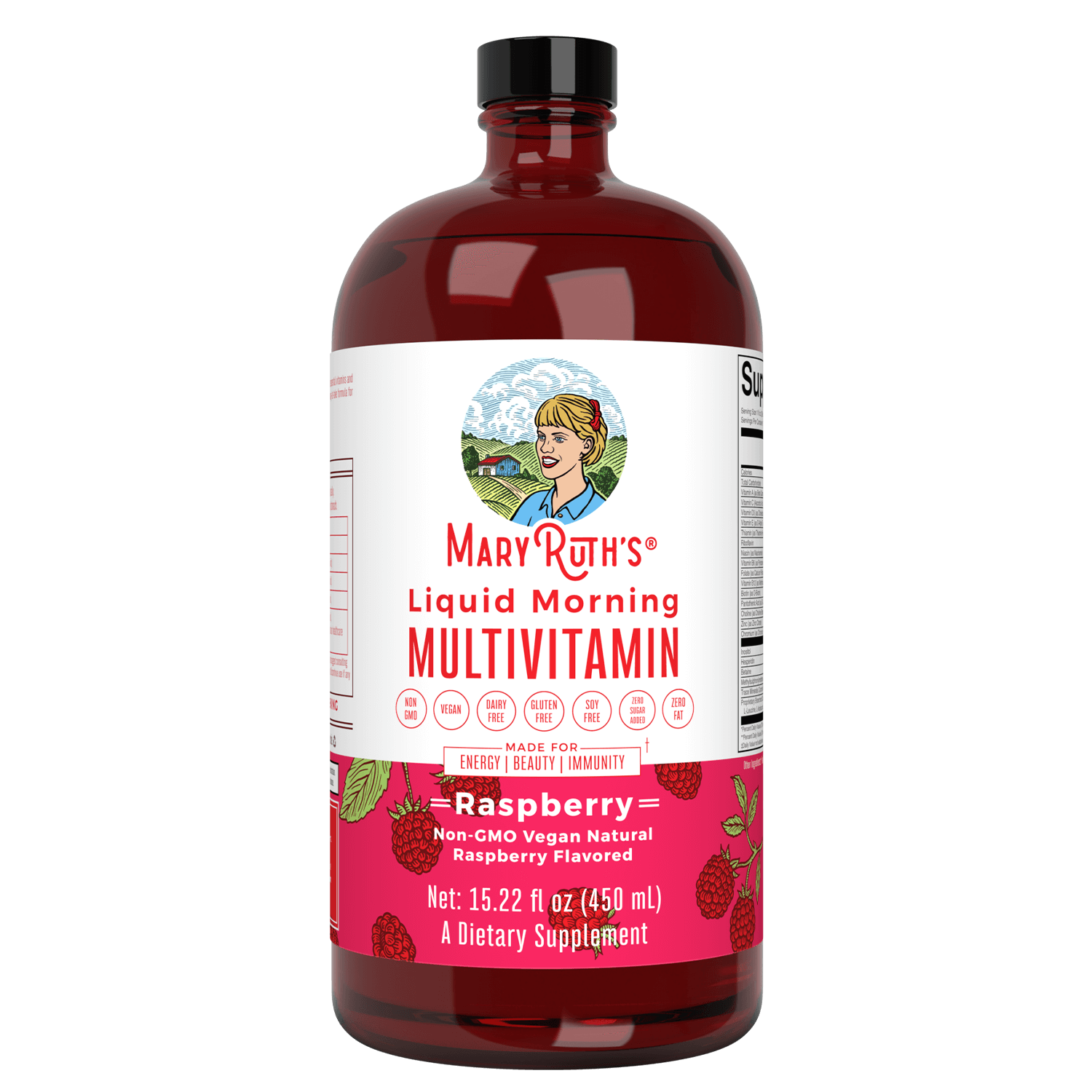 Mary Ruth&#39;s Liquid Morning Multivitamin Raspberry 450ml