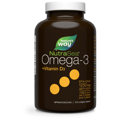NutraSea Omega3 + Vitamin D3 100 softgel