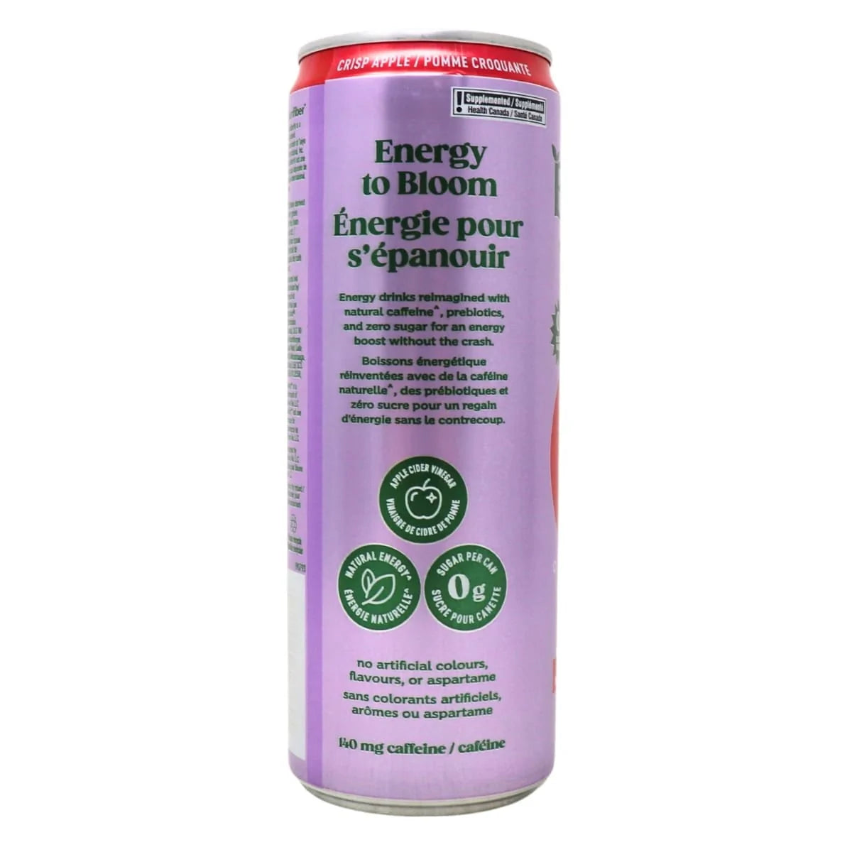 Bloom Sparkling Energy Drink- Crisp Apple 355mL