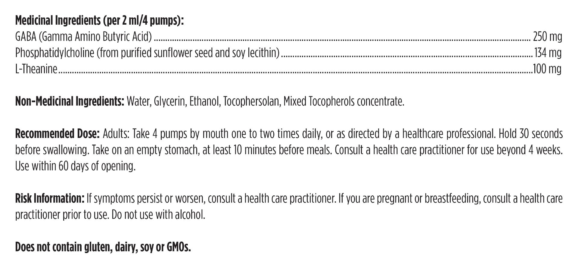 Liposomal GABA with L-Theanine 50ml