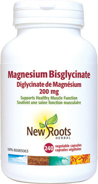 New Roots Magnesium Bisglycinate 200mg 120 caps