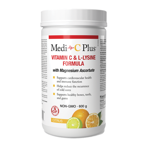Medi C Plus Vitamin C & Lysine with Magnesium- Citrus 600g
