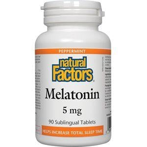 Natural Factors Melatonin 5mg 90 Sublingual Tablets