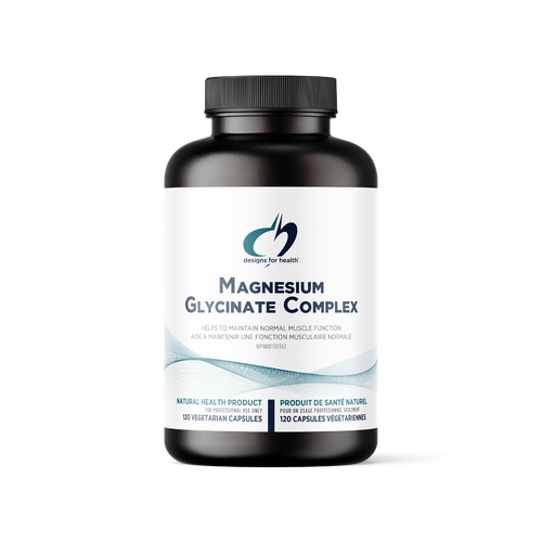 Designs for Health Magnesium Glycinate Complex 120 vcaps